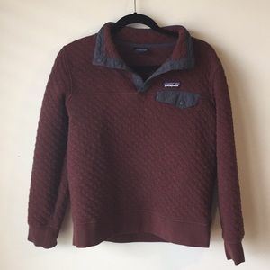 Patagonia Cotton Quilted Snap T Pullover Sweater